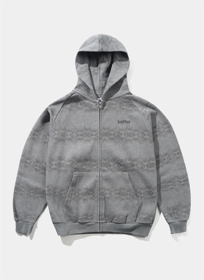 Butter Goods Faded Waffle Ziphættetrøje