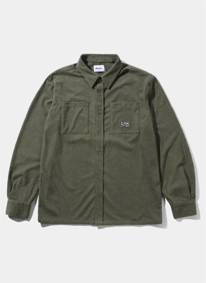 Butter Goods Grid Cord Skjorte