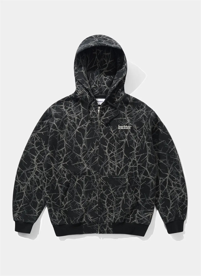 Butter Goods Thorn Camo Waffle Ziphættetrøj