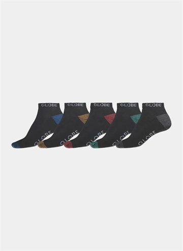 Globe Ingles Ankle 5 Pack Strømpe