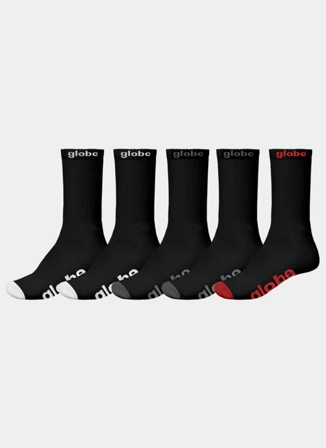 Globe OG Hi Crew 5 Pack Strømpe