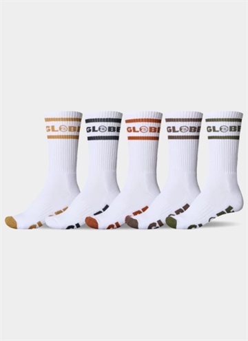 Globe Tilt Hi Crew 5 Pack Strømpe