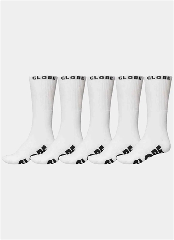 Globe Whiteout 5 Pack Strømpe