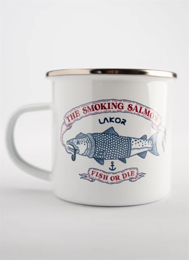 Lakor The Smoking Salmon Emaljekrus
