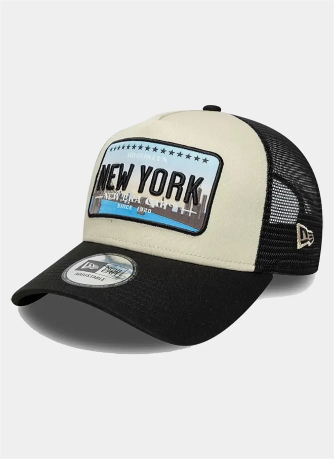 New Era Licence Plate Trucker Cap