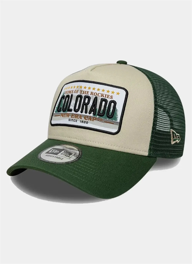 New Era Licence Plate Trucker Cap