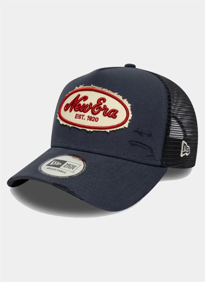 New Era Oval Canvas Distress Trucker C