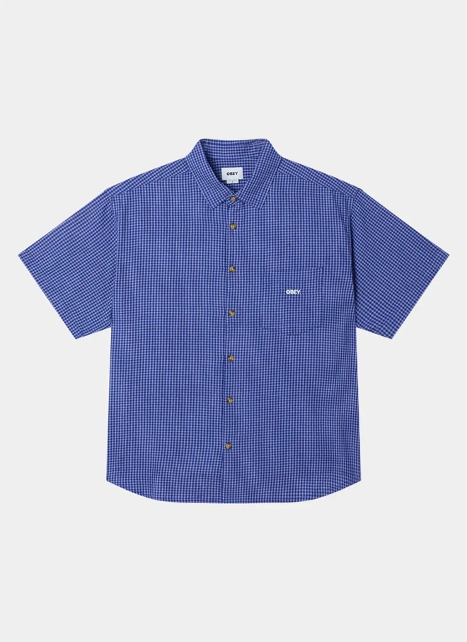 Obey Bigwig Frank Woven S/S Skjorte