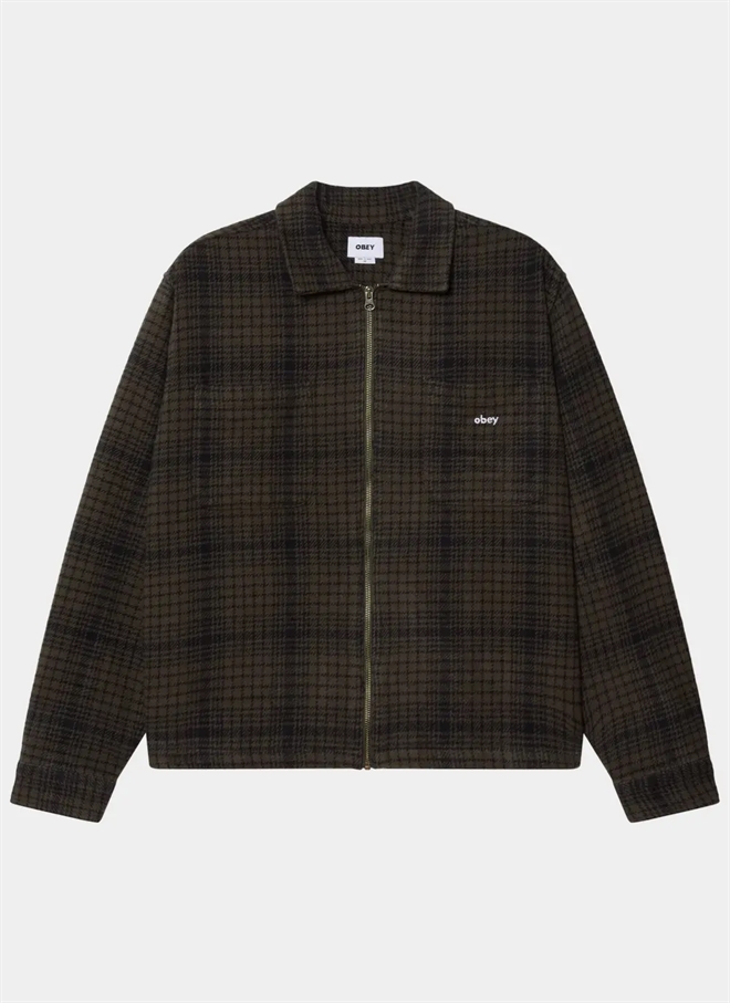 Obey Parker Zip Shirt Jakke