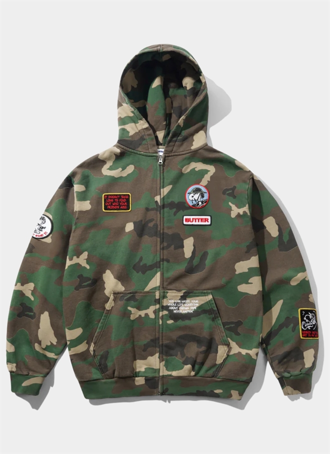 Butter Goods X Peanuts Patches Ziphættetrø