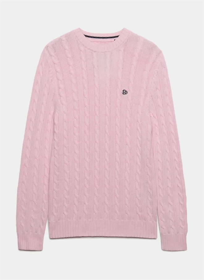 Superdry Cotton Cable Crew Strik