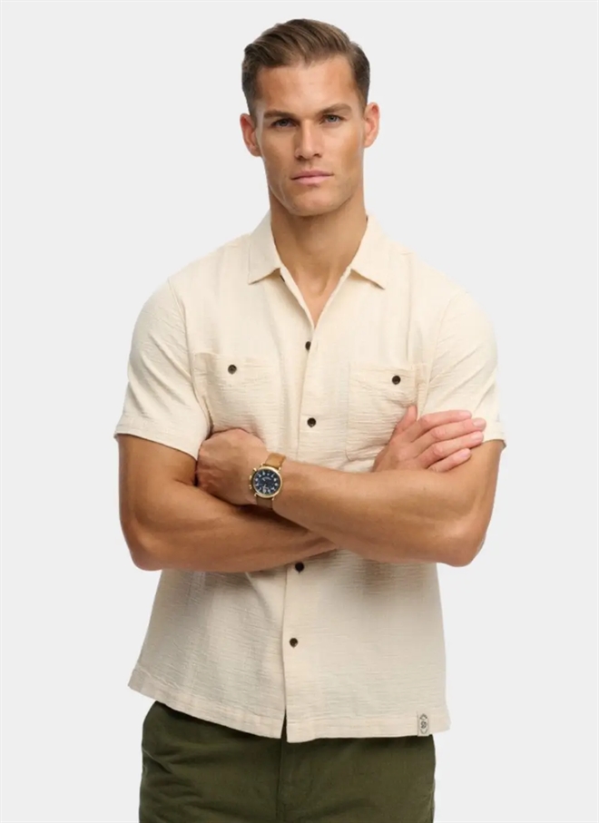 Superdry Merchant Textured S/S Skjorte