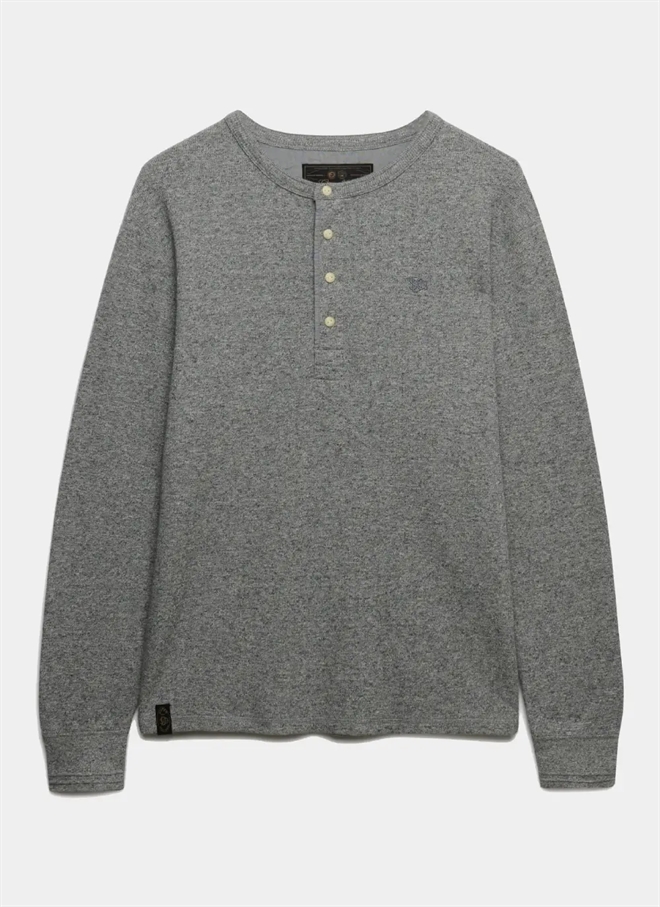 Superdry Mini Slub Waffle L/S Grandad 