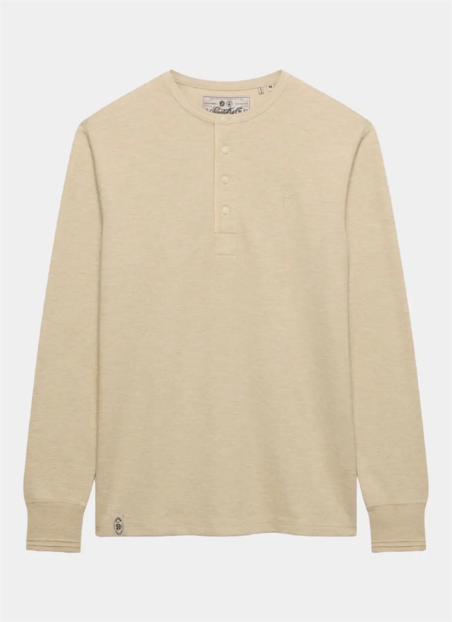 Superdry Mini Slub Waffle L/S Grandad S