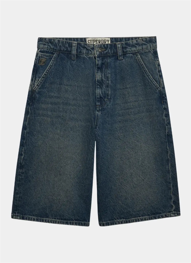 Superdry Oversized Washed Denim Shorts