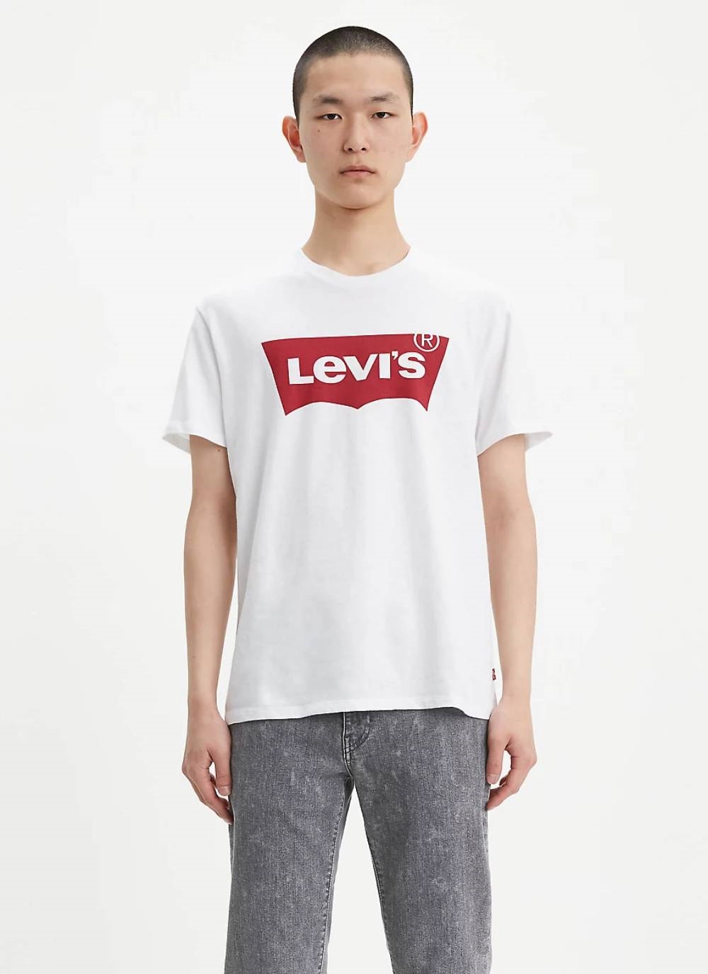 Hvid Standard Housemark t-shirt fra Levi\'s.
