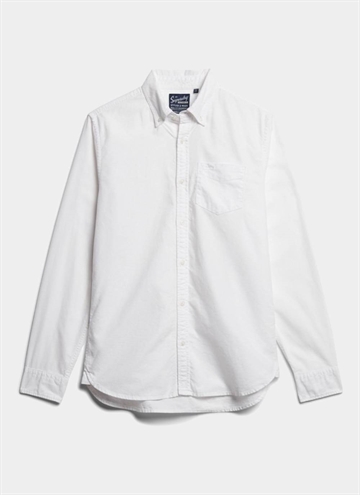 Superdry Cotton Oxford Skjorte i hvid.