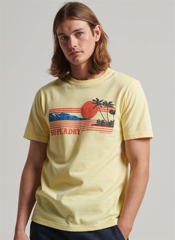Superdry Vintage Great Outdoors T-Shirt i gul.