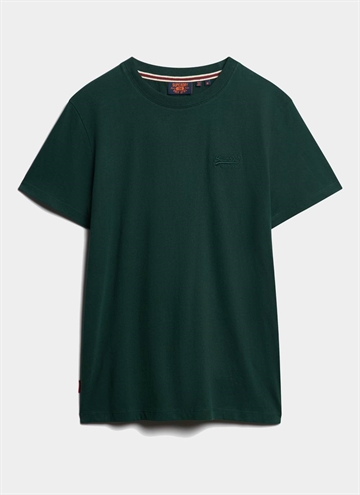 Superdry Vintage Logo Emb T-Shirt i mørkegrøn.