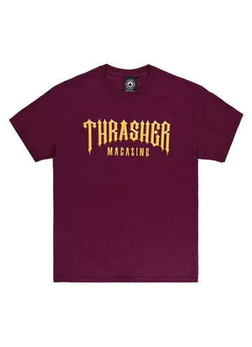 Bordeaux Low Low Logo t-shirt fra Thrasher. 